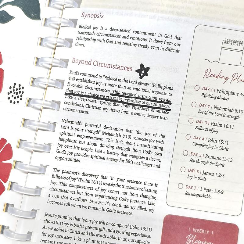 The Bible In A Year A 52-Week Study For Women – Spiral Bound Daily Scripture Reading & Reflection Guide