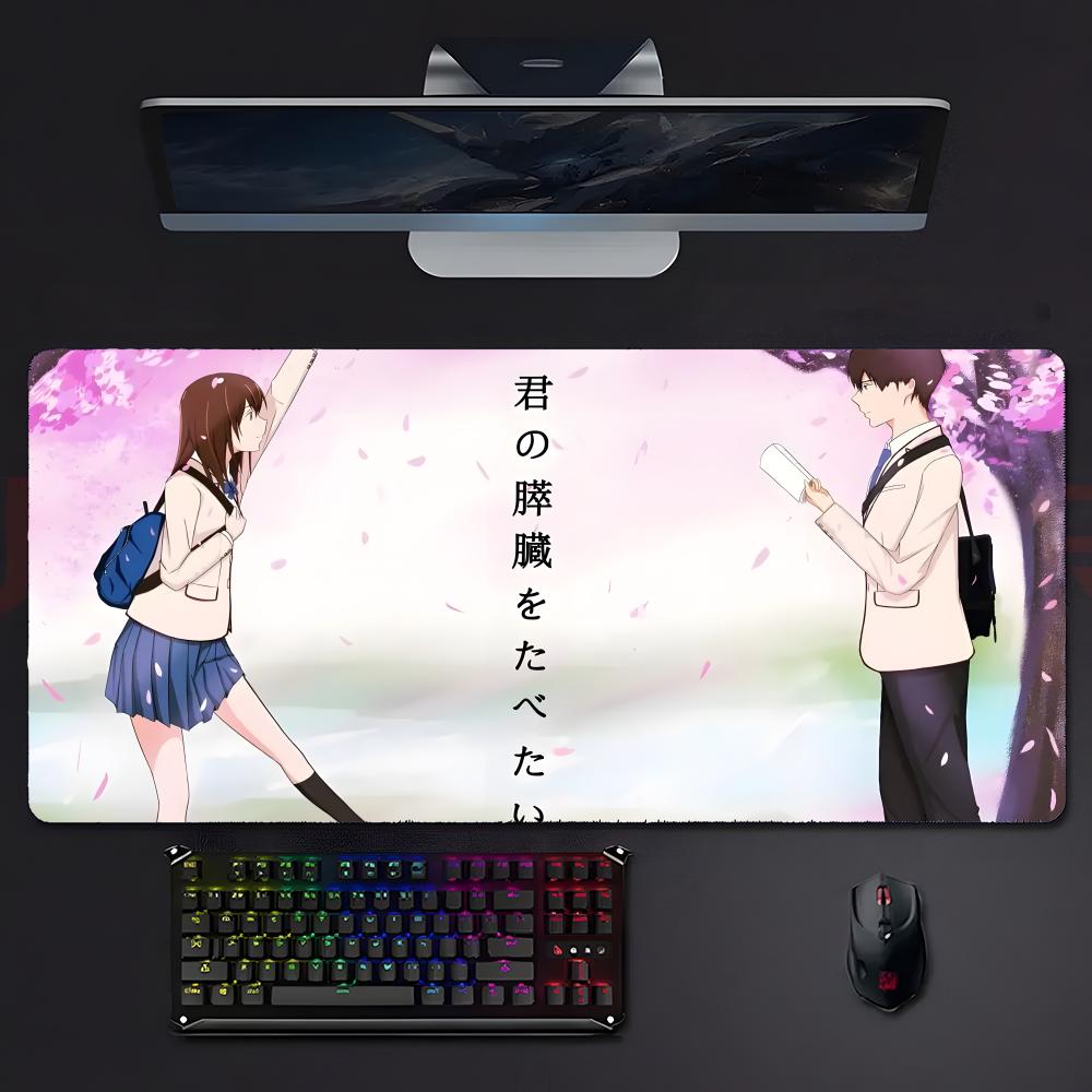 Sad Emotional Anime II Want To Eat Your Pancreas Mouse Pad Mousepad Large Gaming Lockedge Thickened Pc Table Desk Mat