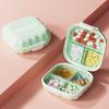 Yousheng Portable Pill Box, with 7 Compartments, Moisture-Proof Dust-Proof Medicine Organizer, for Travel Daily Use And