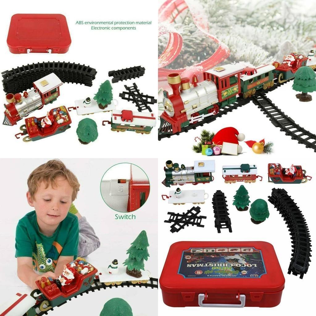 Vibrant Electric Led Musical Train And Track Set For Kids Christmas Gift Home Decor