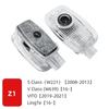 2pcs LED welcome lamp car door light logo laser projector lighting emblem For Mercedes Benz W204 W221 W222 W203 W168 W245 W164