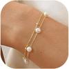 KOHOTA Silber Gold Armbänder für Damen Trendiges Armband-Set Anlaufgeschützt