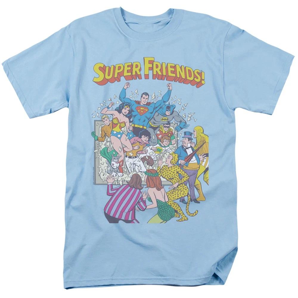 DC Comics - Justice League - Super Friends #1 - Unisex Children s T-shirt - Blue 120