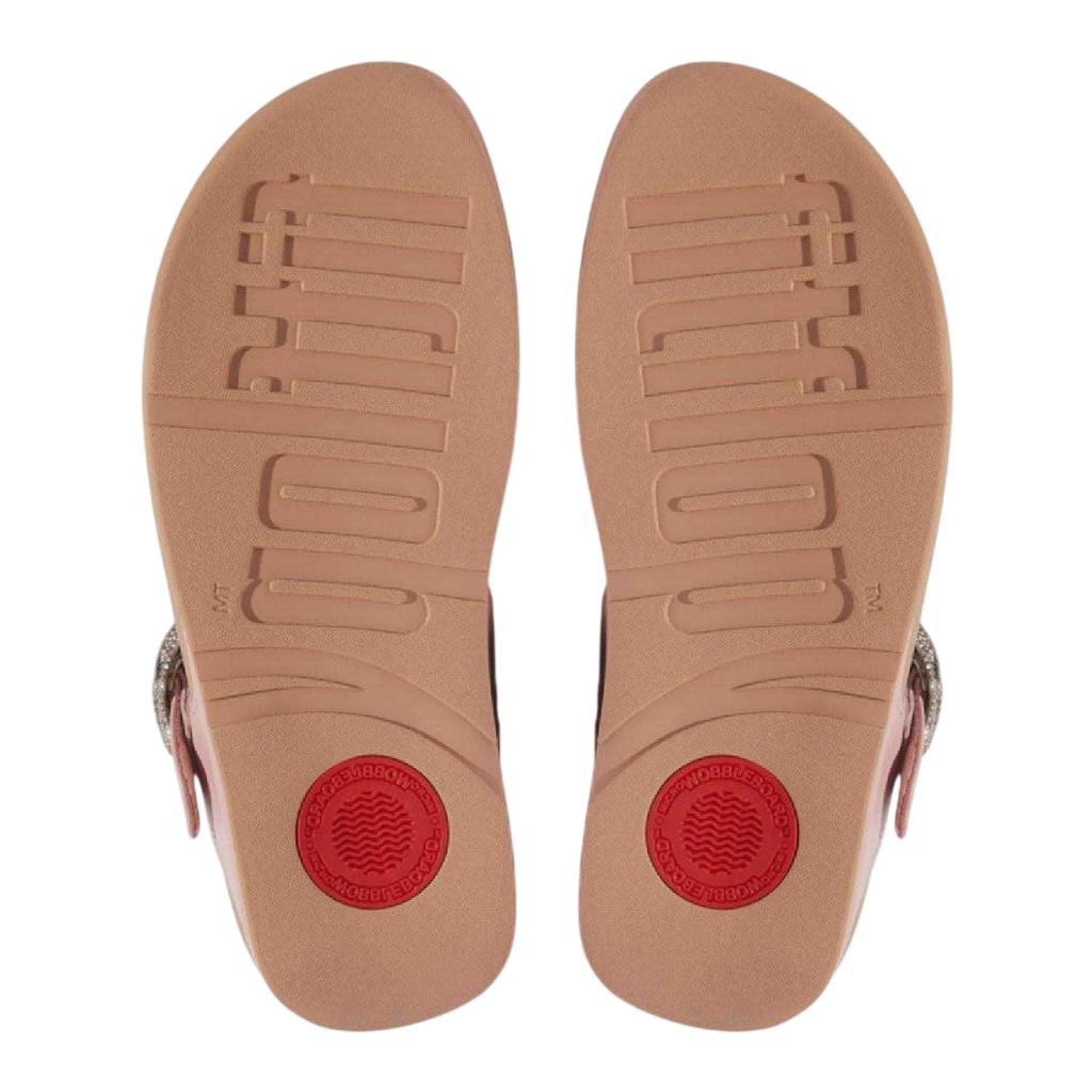 Fit Flop Womens/Ladies Lulu Crystal Leather Buckle Sandals