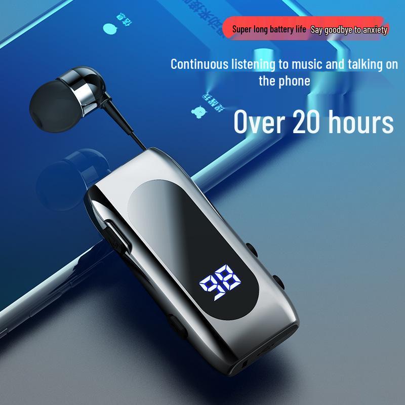 Ultra Uzun Bekleme K55 Geri Çekilebilir Bluetooth Kablosuz Kulaklıklar - Gürültü Engelleme, Klipsli, Yüksek Ses Kalitesi, 2025'e Özel.