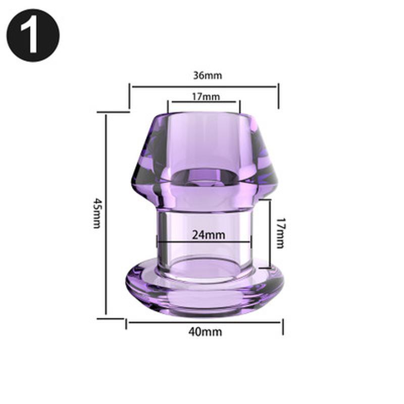 Hollow Anal Plug Silicone Prostate Massage Vaginal Anal Dilator Anus Speculum Large Butt Plug Treatment Massager Sex Toy For