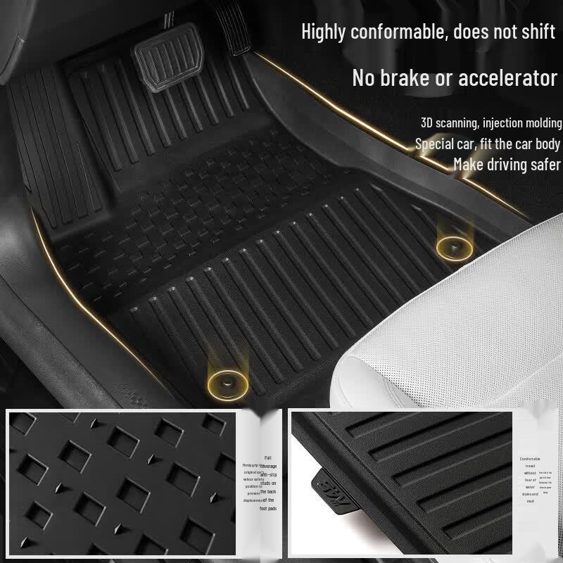 3W Youth Edition TPE Car Floor Mats for Tesla Model Y (Refreshed)