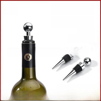 ABS Plastic Red Wine Stopper with Round Head - Six-Wire Seal for Wine Preservation