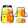 Incredibox Cartoon Pattern Backpack Shoulder Bag Pencil Case Three Set Piece