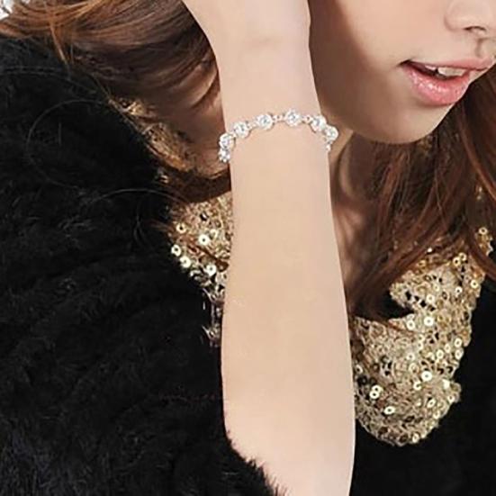 Bracelet de poignet avec pendentif boule creuse de couleur unie pour femmes, bijoux cadeau de fête