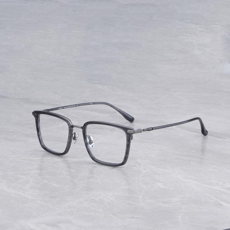 

Титановые очки в оправе, золотые мужские модные очки по рецепту, женские деловые очки с футляром