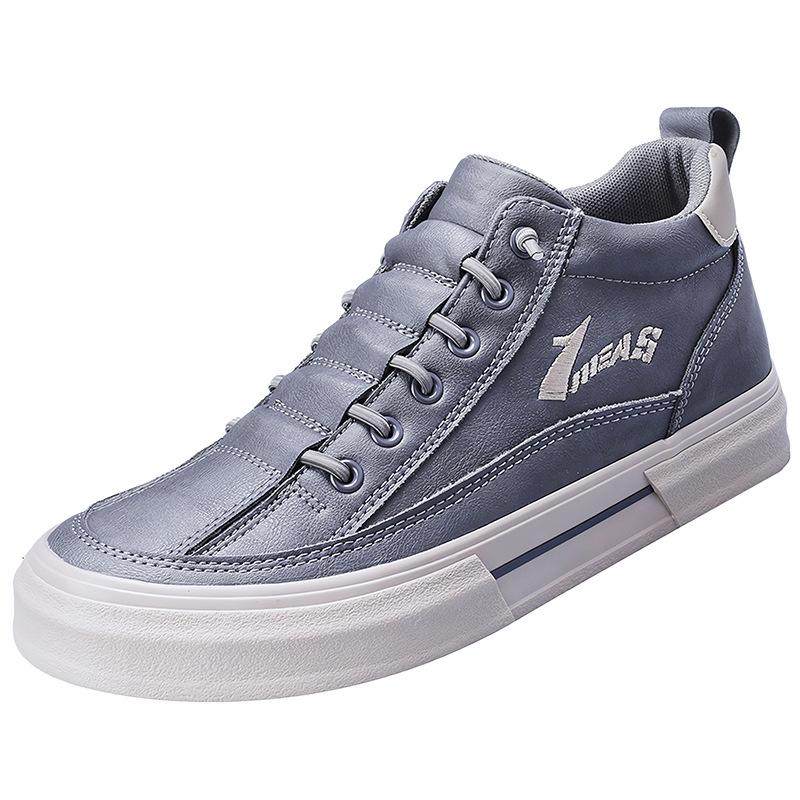 Spring New Men's Shoes Trendy and Versatile Casual Men's Leather Shoes Comfortable Flat Niche Shoes Men's