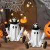 Mini Ghost Ornaments with Boots Afraid of Cute Desktop Atmosphere Halloween Feeling Send Girlfriend Cat Gift Home Decoration Cra