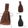 Medieval Leather Pouch Portable Drawstring Purse Medieval Belt Pouch Renaissances Belt Pouch Dices Bag for Men Womens