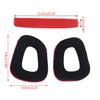 Earphone Cushions Ear Pads Earmuff Pillow Cover Noise Canceling Headphones Sleeve for G35 G930 G430 Leather Ear Pads 2x