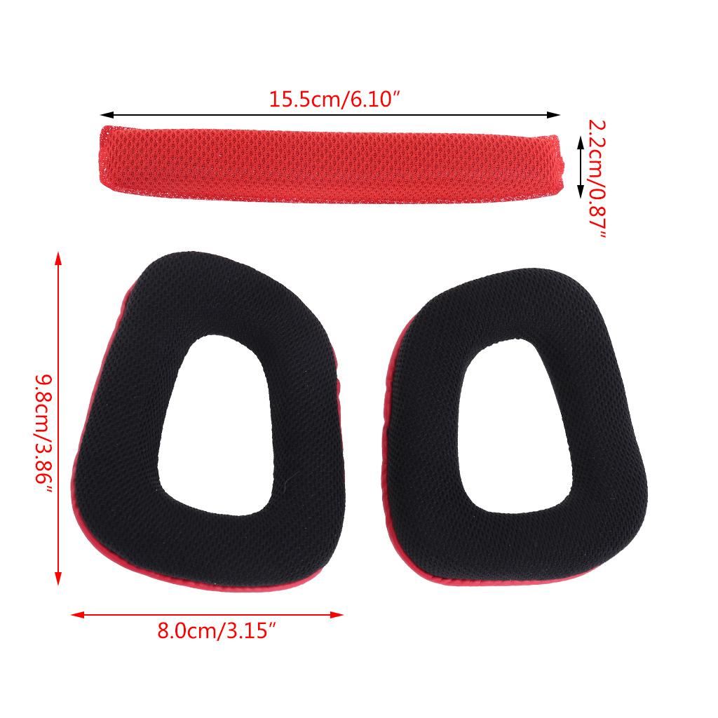 Earphone Cushions Ear Pads Earmuff Pillow Cover Noise Canceling Headphones Sleeve for G35 G930 G430 Leather Ear Pads 2x