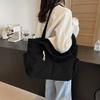 Casual Corduroy Handbag Zipper Closure Light and Large Capacity Shoulder Bags Solid Color Women's Daily Commuter Tote