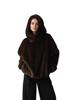 Women's Eco-friendly Faux Fur Coat: REACH Certified Hooded Pullover