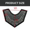 Embroidered Beadwork Collar Applique Mesh Collar Accessory For Elegances Social Gatherings Clothing Garment Decoration