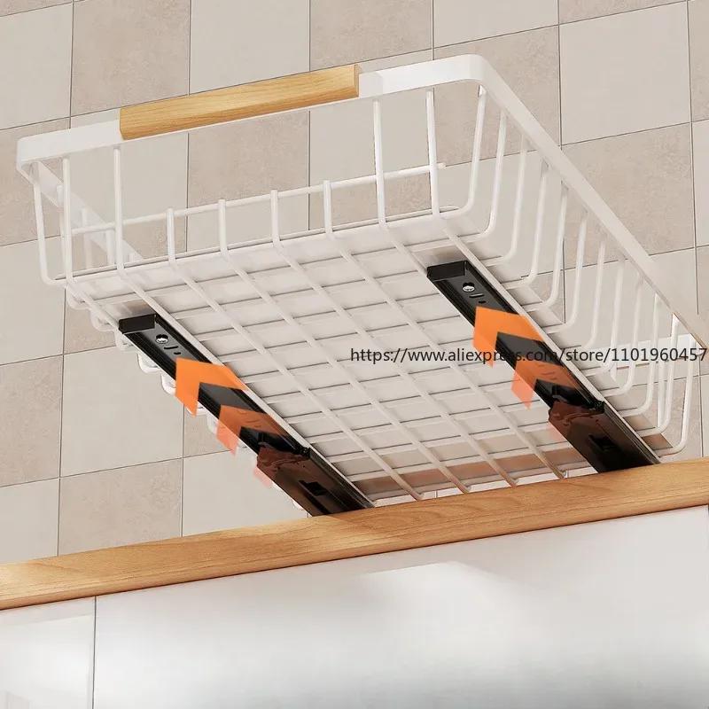 WMMO Pull-Out Cabinet Organizer Kitchen Seasoning Jar Dish Bowl Storage Rack Multipurpose Storage Rack Slide Out Pantry Shelves