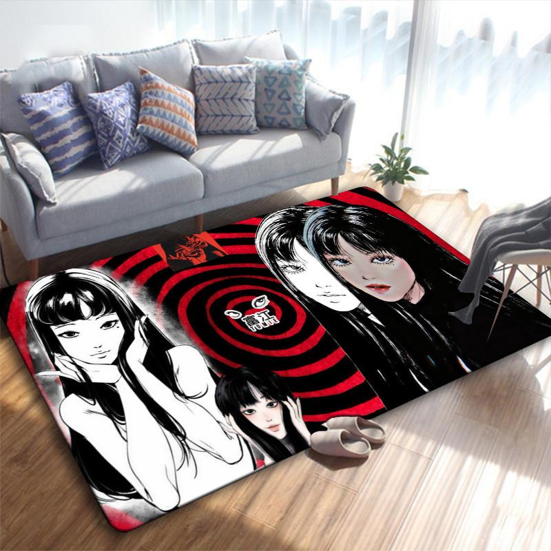 Tomie Junji Carpet Rug for Living Room Bedroom Home Sofa Decoration,Kids play Non-slip Floor Mat