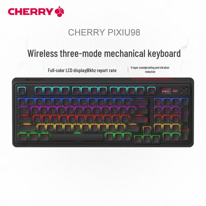 

Cherry PIXIU 98 Gasket Tri-Mode RGB Hot-Swappable Mechanical Keyboard