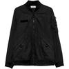 Solid Color Baseball Collar Logo Zip Long Sleeve Pilot Jacket Men Jacket Black K1S1541000-04S0A21-V0029