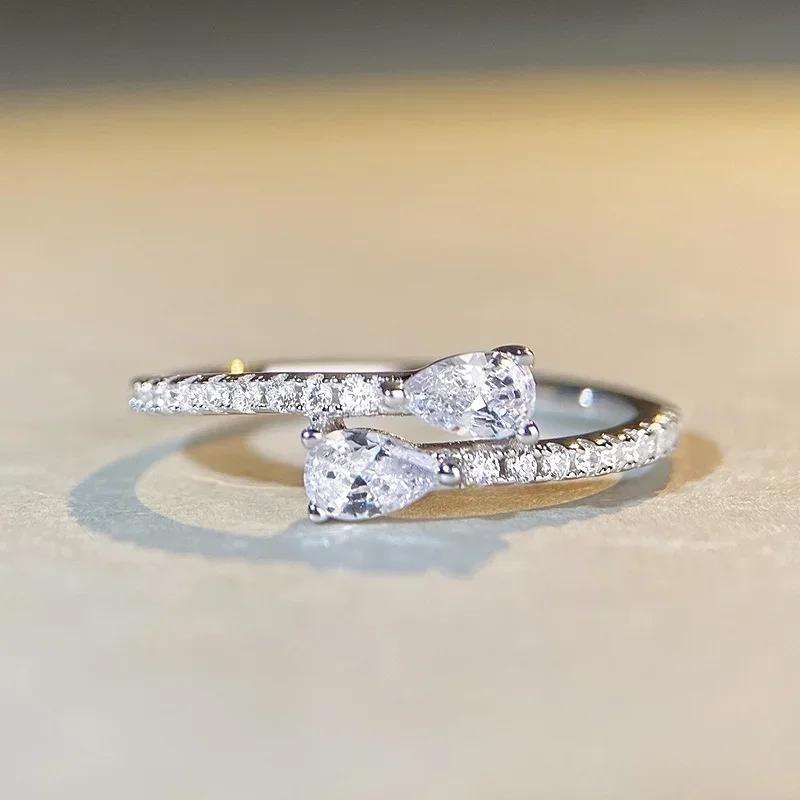 

2026 New Shiny Zircon Ring Engagement Ceremony Women s Accessories Wedding Fashion Zircon Simple Wholesale 6