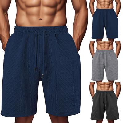 Pantalones de trabajo rectos para hombre, shorts de moda y casuales con cordón