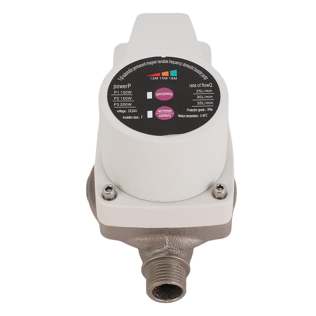 Water Pressure Booster Pump DC 100 150 200W 25 30 35L min Quiet Shower Pump Auto Sensing Small Portable for Home Heater