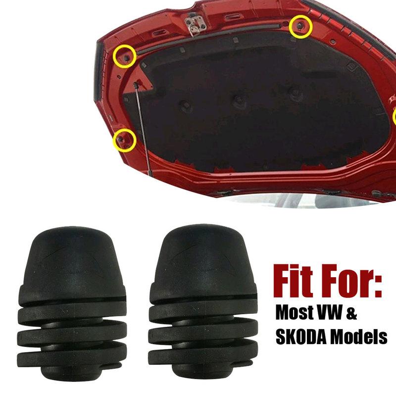 2pcs Replacement Car Accessories Car Bumper Hood Bonnet Lid Stop Rubber Buffers Tailgate Cushion Pier for Most VW & SKODA Models