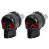 2pcs Skull Head Screws Motorcycle License Plate Frame Modification Bolt Screw Car Motorcycle Metal Fastener Bolt Cap Accessories