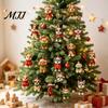 Kreative Weihnachtsbaumschmuck Hunde Adventskalender, 2D Acryl Rassen Ornamente, 24-Tage Geschenkbox für Jungen Mädchen Countdown Kalender mit