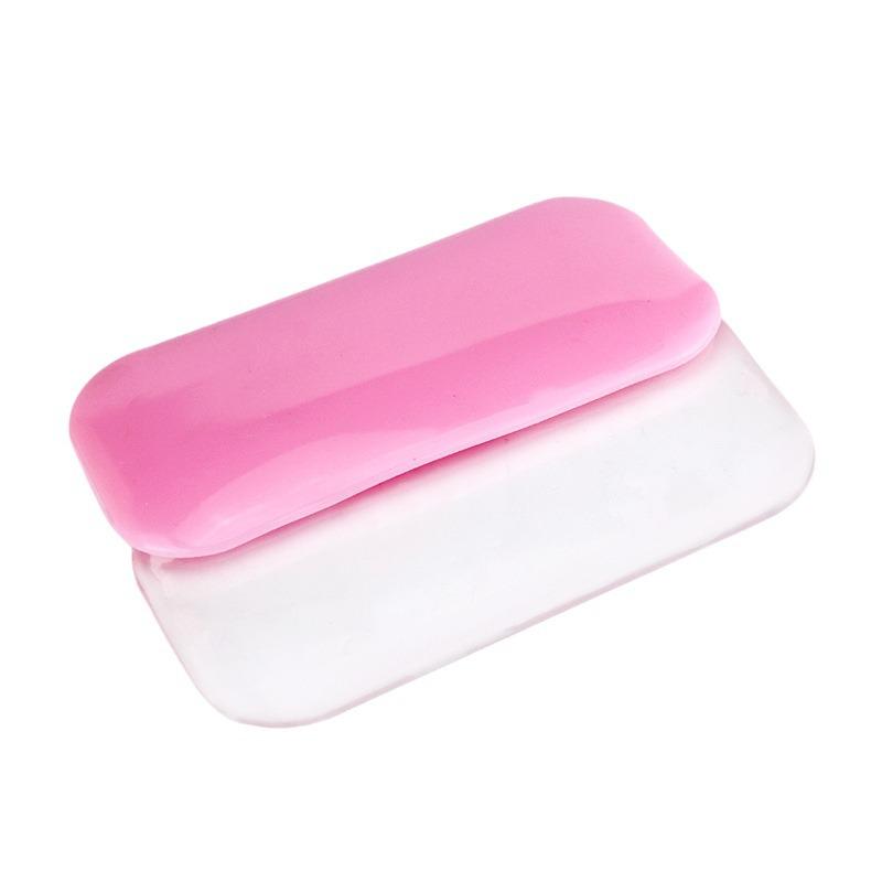 Static Cling Silicone Eyelash Pad for Extensions - Transparent Pink Forehead Sticker