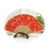 Folding fan stand, half-moon shape (acrylic, black)