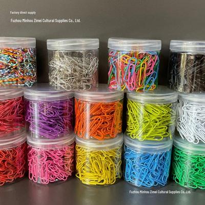Colored 28MM Paper Clips (200 Pieces) - Candy Color Metal Clips for Office Use