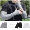Arm Protection Long Ice Silk Sleeves Checkered Cycling Gloves Sunscreen Arm Covers  Women