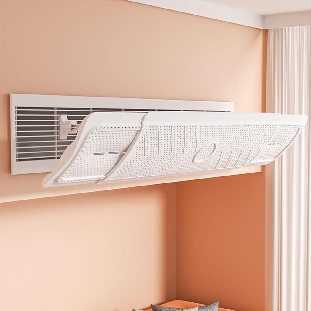 AC Air Deflector AC Window Baffle Adjustable Deflector Cover Redirector For Bedroom Sidewall Ceiling Registers Home