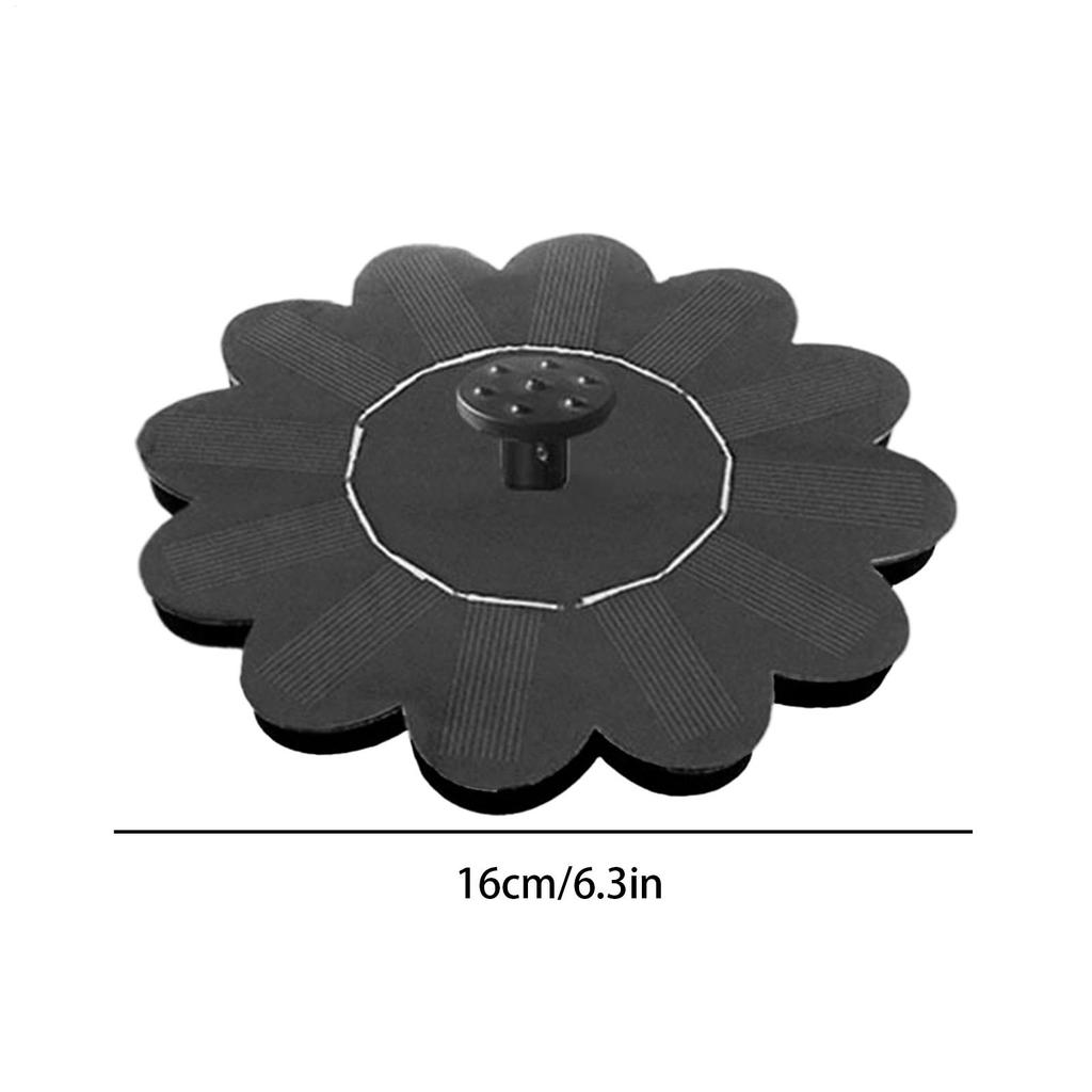 Bird Bath Solar Fountain Silent Standing Flower-shaped Birdbath Landscape Solar Powered Bird Bath Fountain For Hummingbird