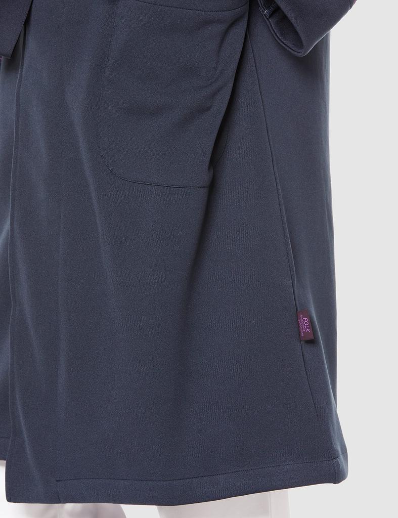 Fork Medical Examination Gown, 7021SK, Navy, Size L (equivalent to Japanese size L)