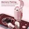 Pink Heart Wireless Earbuds for Girls Cute Small Earphones Hifi Stereo Sound Bluetooth Headsets Touch Control Gaming Handphones