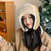 Cycling Warm Lei Feng Hat Women's Winter Face Small Fleece Thickened Ear Protection Hat Outdoor Warm Plush Hat