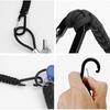 2 Pcs Heavy Duty Carabiners Braided Stainless Long-lasting Paracords Keychain Hook D Ring Clips for Water Bottle Keys Backpack