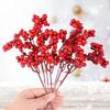 10pcs Artificial Berry Stems Christmas Berry Picks Decor Berries Branches