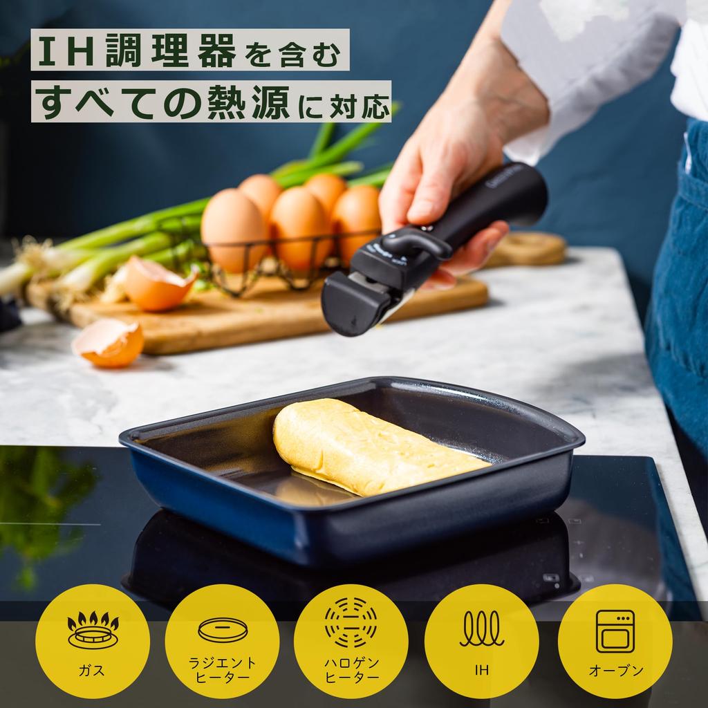 GreenPan Egg Induction and Gas Removable Single Dishwasher Ceramic Stackable Oxford Pan, Compatible, Handle, ClickChef, Item, Safe, Coating,