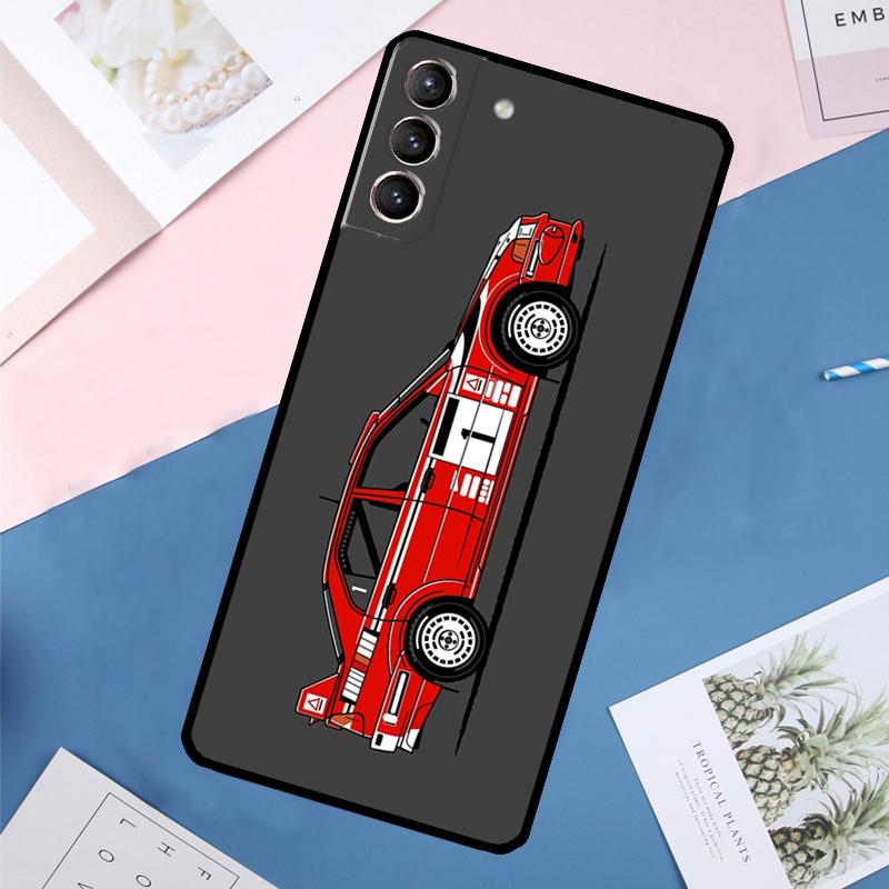 T16 Rally Car Case For Samsung Galaxy S25 Ultra S21 S22 S24 S23 Ultra S9 S10 Plus S21 FE S25 FE Back Cover