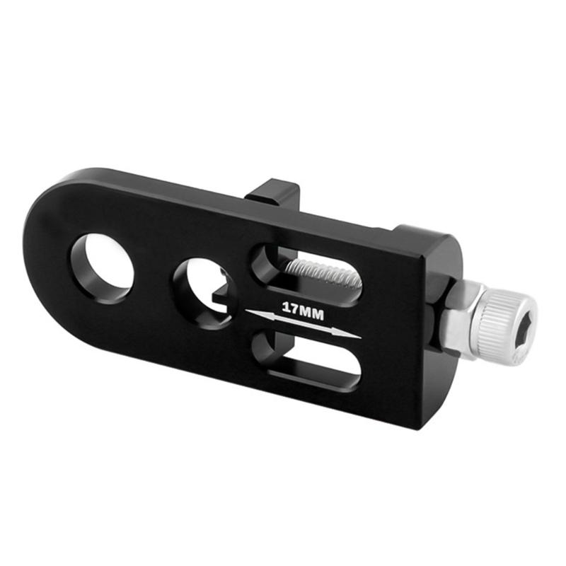 Durability Aluminum Alloys Chain Tensioner Good Quality Bicycles Chain Adjuster for Bicycles Maintenances чёрный