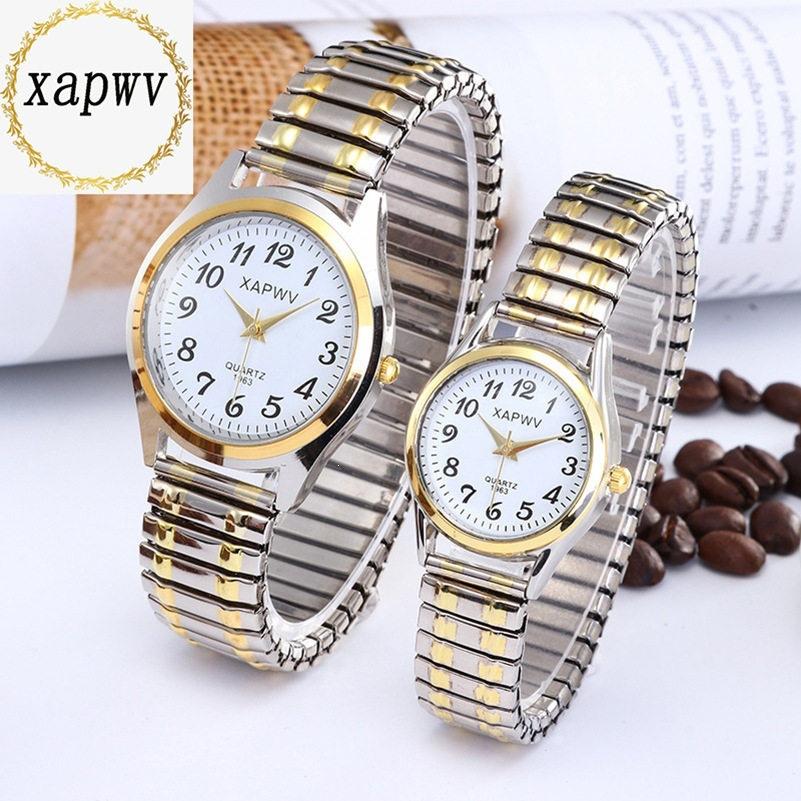 Digital Quartz Waterproof Couple Female Spring Elastic Band Mechanical Watch