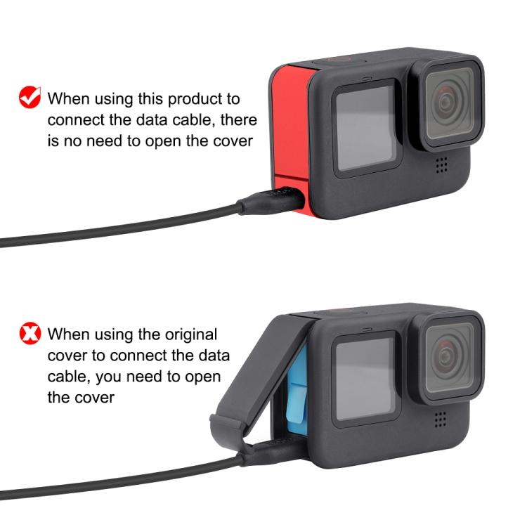 PULUZ Coperchio interfaccia laterale batteria in metallo per GoPro HERO12 Nero /11 Nero /10 Nero /9 Nero