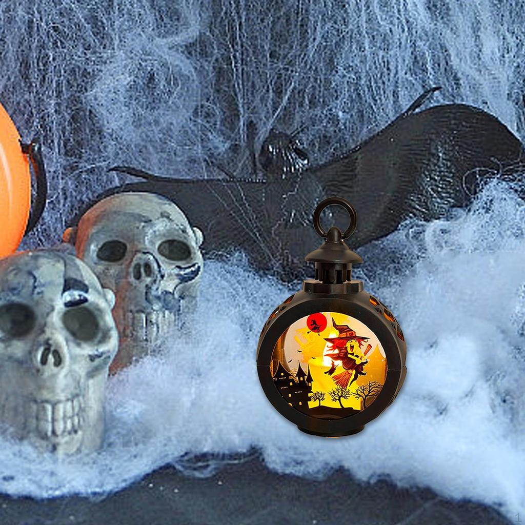 Halloween Lantern Adornment Adorable Decoration LED Candle Lights for Balcony Fireplace